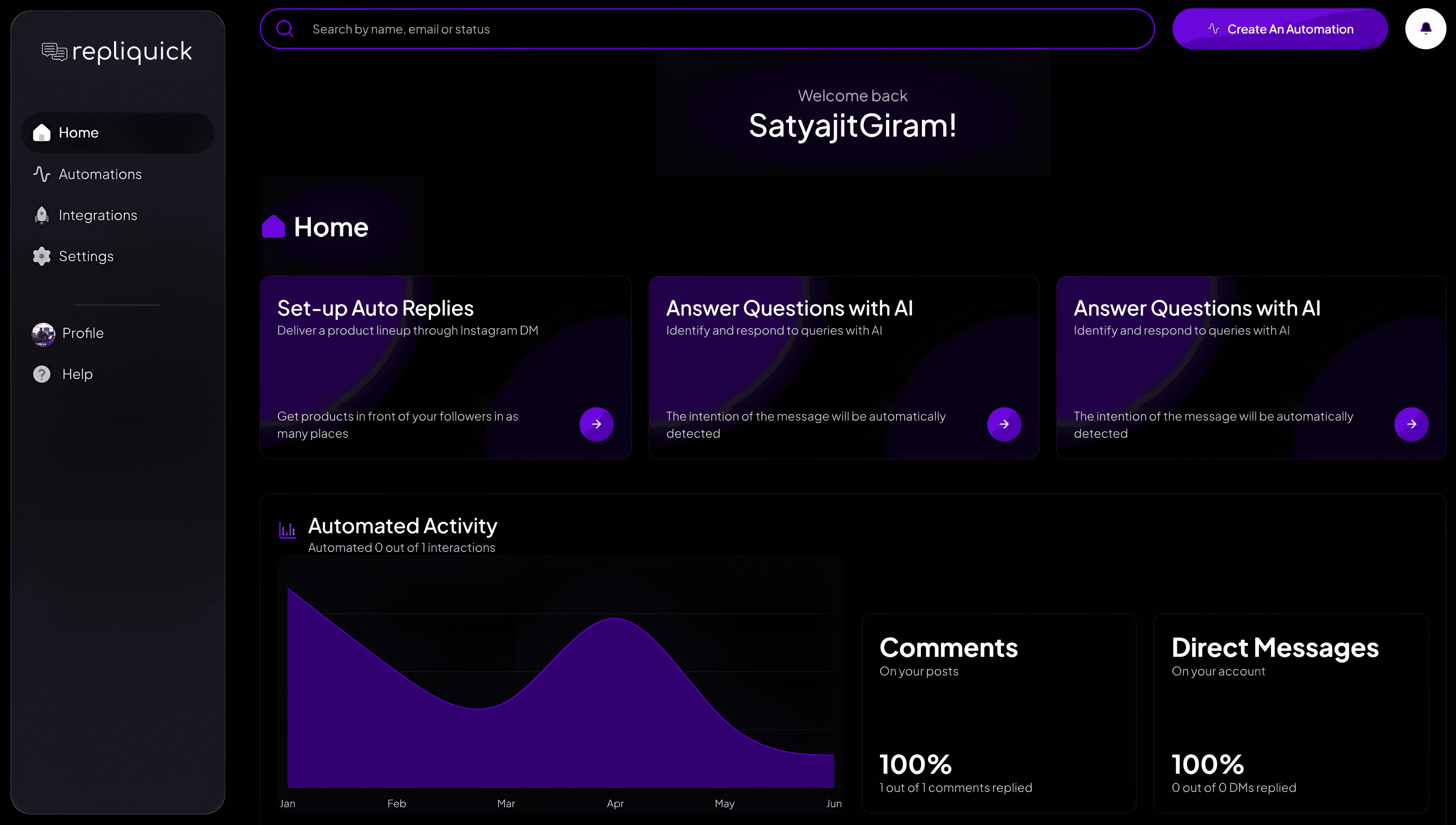 app screen